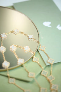 [Solara Jewelry ]CLOVER 20 MOTIFS White Crystal Transparent Series