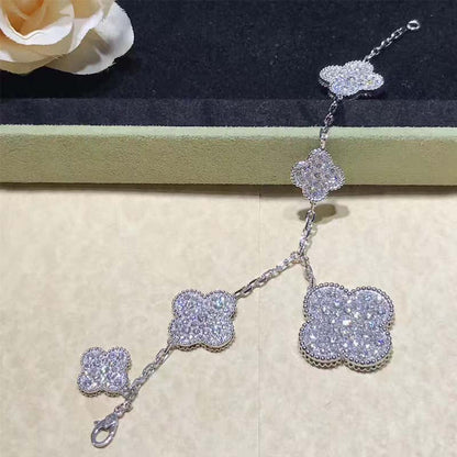 [Solara Jewelry ]KLEE 6 MOTIVE SILBER DIAMANT ARMREIF