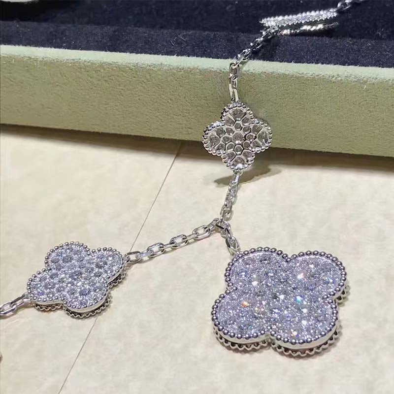 [Solara Jewelry ]KLEE 6 MOTIVE SILBER DIAMANT ARMREIF
