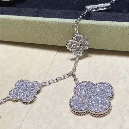 [Solara Jewelry ]KLEE 6 MOTIVE SILBER DIAMANT ARMREIF
