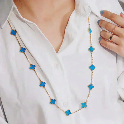 [Solara Jewelry ]クローバー 20モチーフ ターコイズゴールド