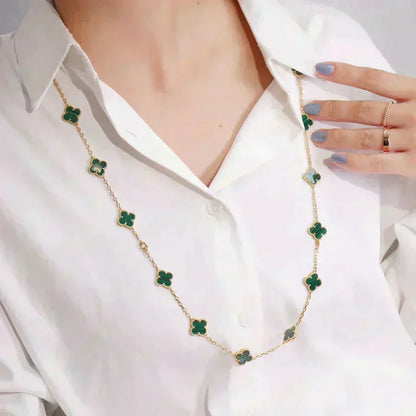 [Solara Jewelry ]KLEE 20 MOTIVE MALACHIT GOLD