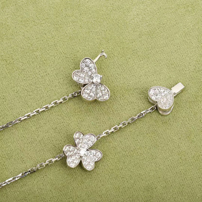 [Solara Jewelry ]FRIVOLE SILVER 9 FLOWERS NECKLACE