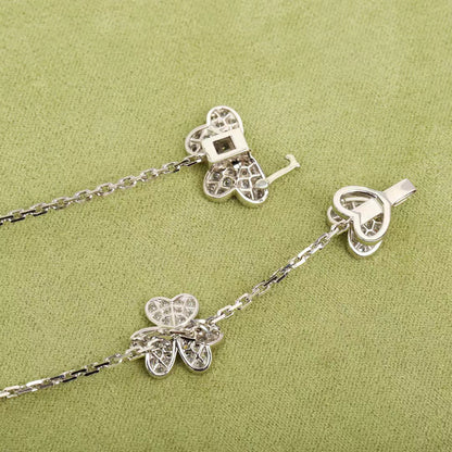 [Solara Jewelry ]FRIVOLE SILVER 9 FLOWERS NECKLACE