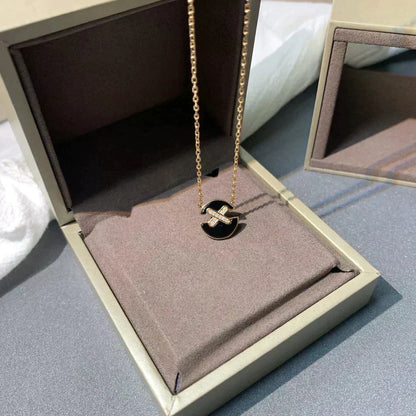 [Solara Jewelry ]JEUX DE ROSE GOLD DIAMOND NECKLACE