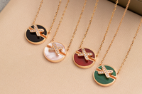 [Solara Jewelry ]JEUX DE PINK GOLD DIAMOND NECKLACE