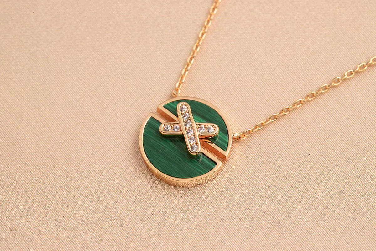 [Solara Jewelry ]JEUX DE ROSE GOLD DIAMOND NECKLACE