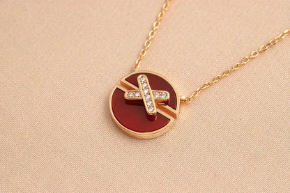 [Solara Jewelry ]JEUX DE ROSE GOLD DIAMOND NECKLACE
