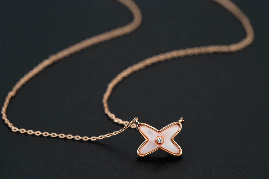 [Solara Jewelry ]JEUX DE NECKLACE 1 DIAMOND