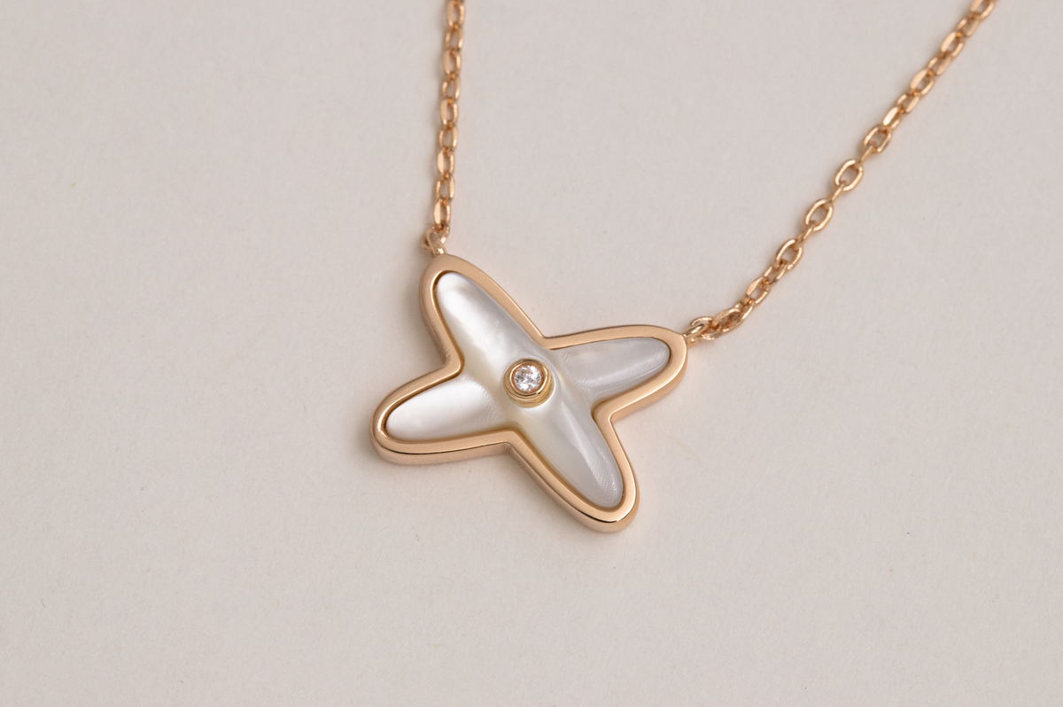 [Solara Jewelry ]JEUX DE NECKLACE 1 DIAMOND
