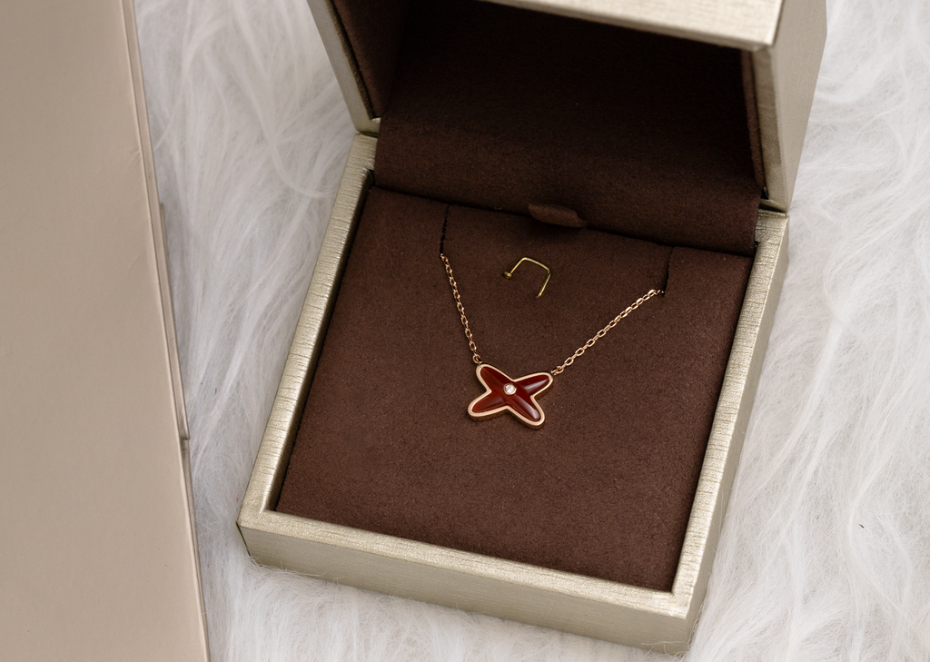[Solara Jewelry ]JEUX DE NECKLACE 1 DIAMOND