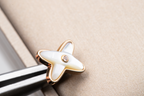 [ソラーラジュエリー]JEUX DE WHITE MOP ROSE GOLD DIAMOND EARRINGS