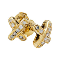 [Solara Jewelry ]JEUX DE GOLD DIAMOND EARRINGS