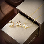[Solara Jewelry ]JEUX ドロップピアス ホワイトマザーオブパール ゴールド ダイヤモンド