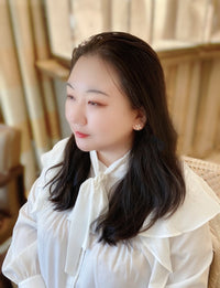 [Solara Jewelry ]STAR BLOSSOM STUD EARRINGS PINK GOLD DIAMONDS