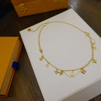 [Solara Jewelry ]BLÜHENDE GESCHMEIDIGE HALSKETTE MESSING