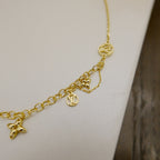 [Solara Jewelry ]BLÜHENDE GESCHMEIDIGE HALSKETTE MESSING