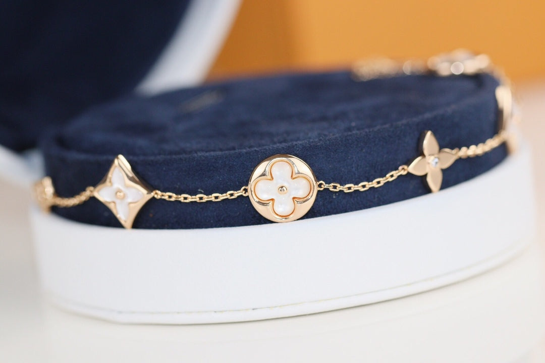 [Solara Jewelry ]リーフ クローバー ブレスレット
