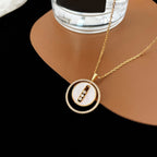[Solara jewelry]LUCKY MOVE MM NACRE BLANCHE DIAMOND NECKLACE