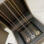 [Solara jewelry]LUCKY MOVER PM HALSKETTE, PAVEED