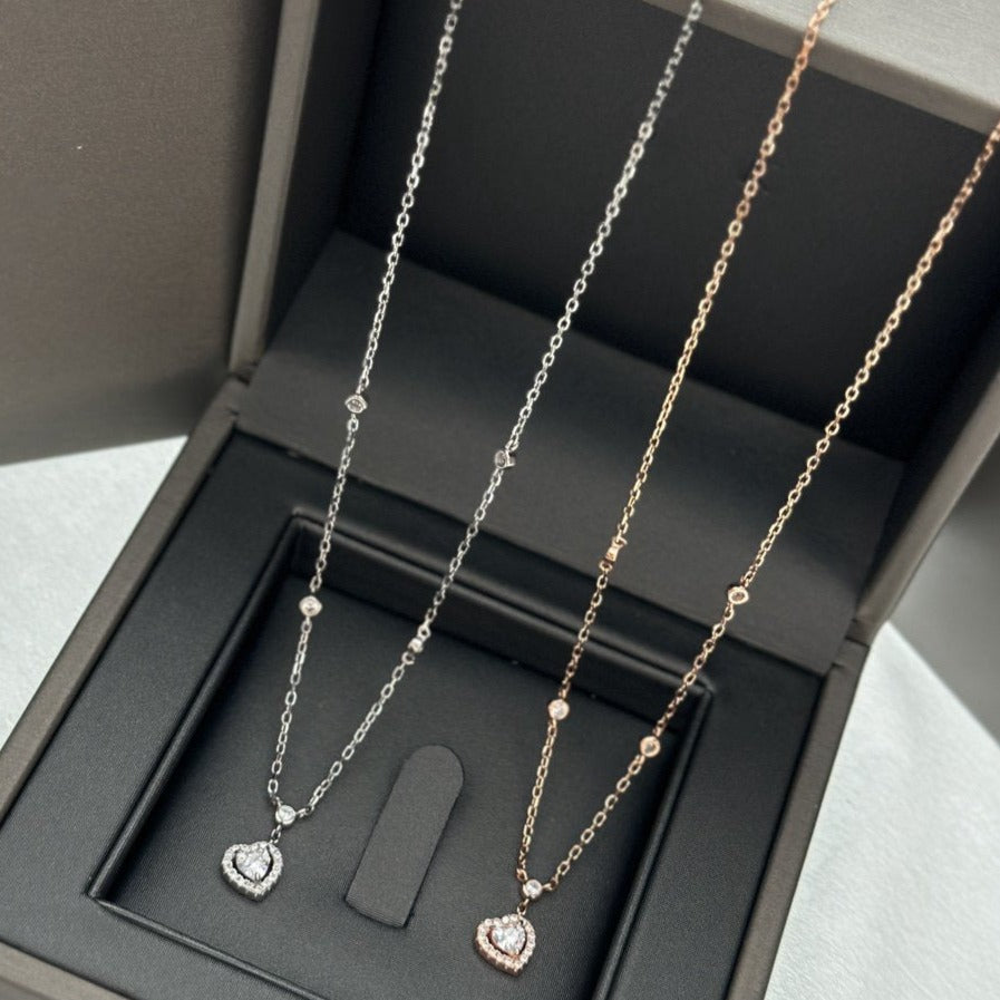 [Solara jewelry]ジョイハートダイヤモンドネックレス