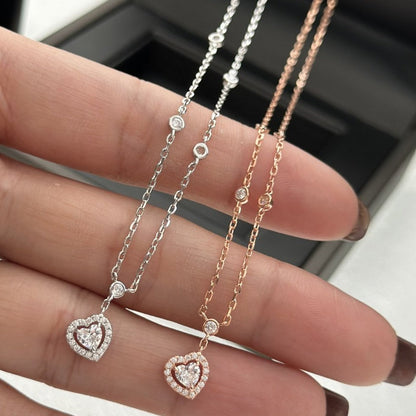 [Solara jewelry]ジョイハートダイヤモンドネックレス