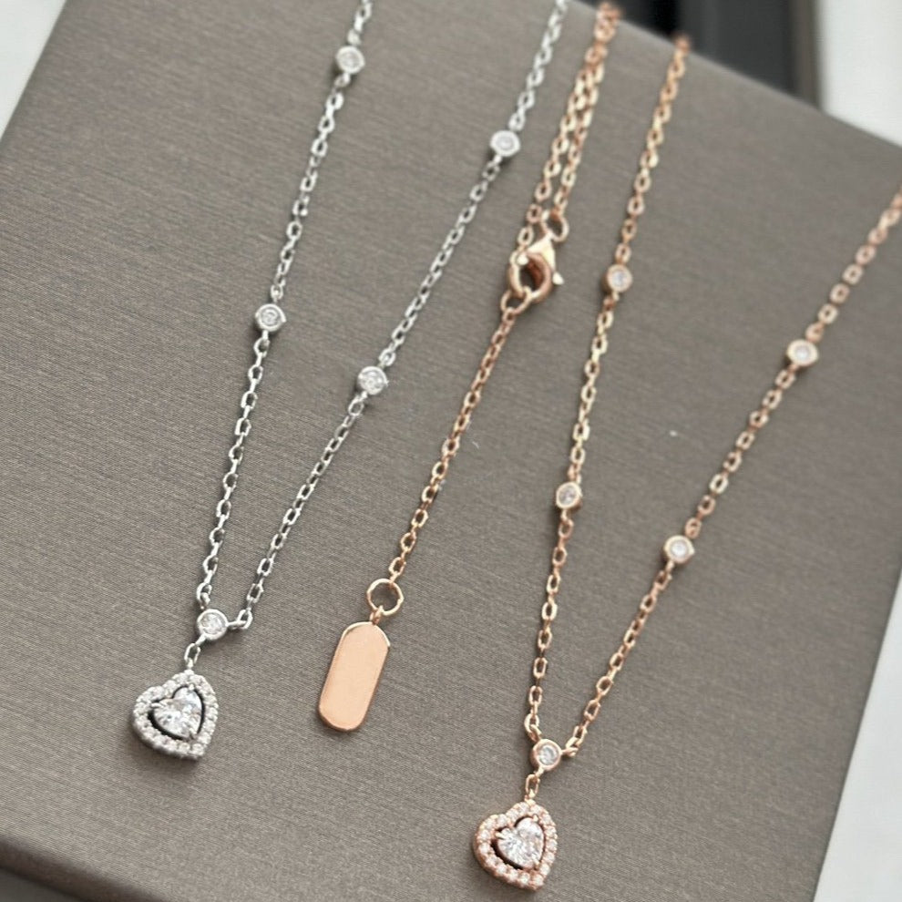 [Solara jewelry]ジョイハートダイヤモンドネックレス