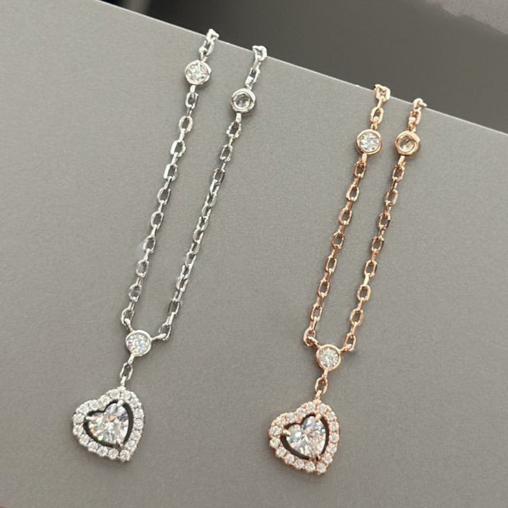 [Solara jewelry]ジョイハートダイヤモンドネックレス