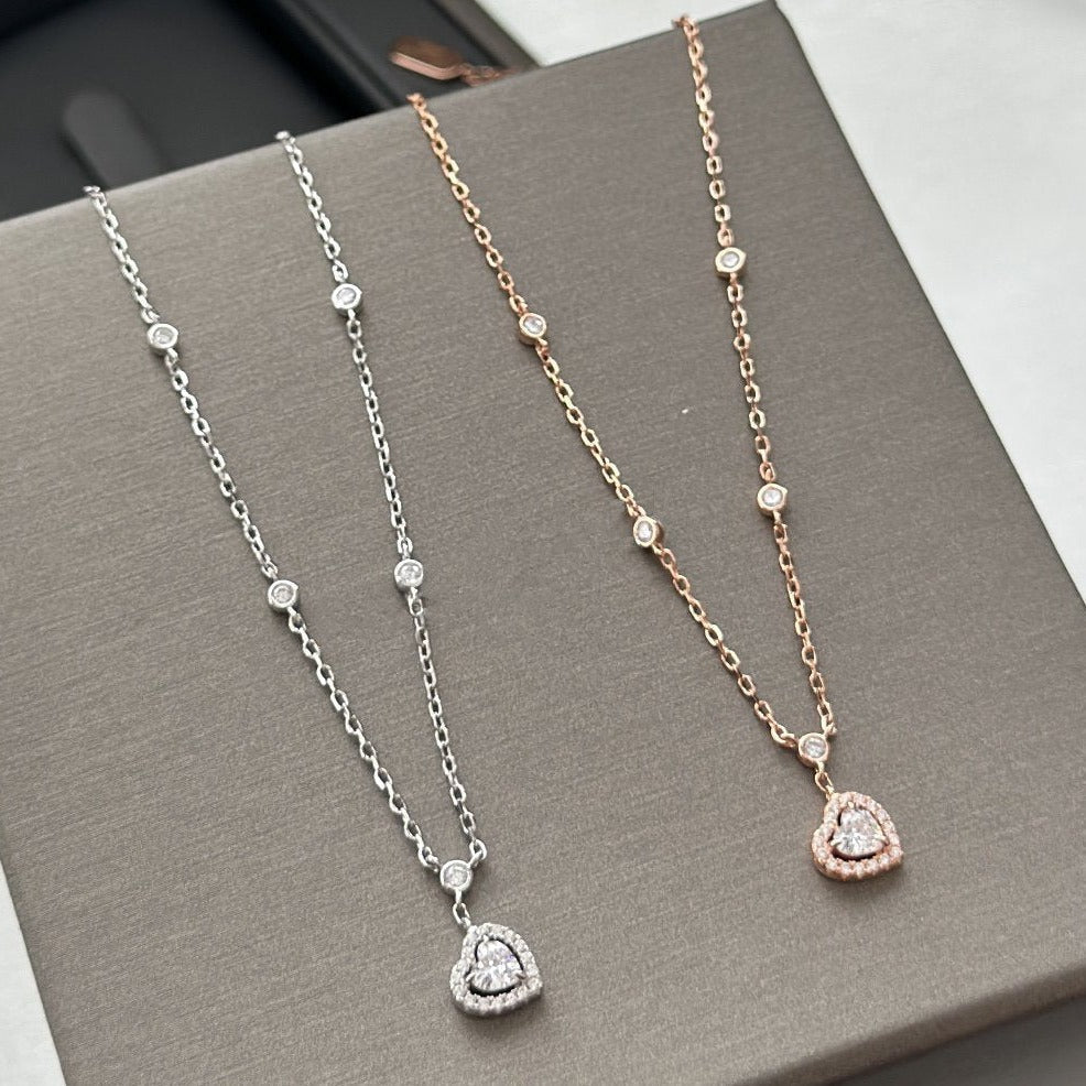 [Solara jewelry]ジョイハートダイヤモンドネックレス