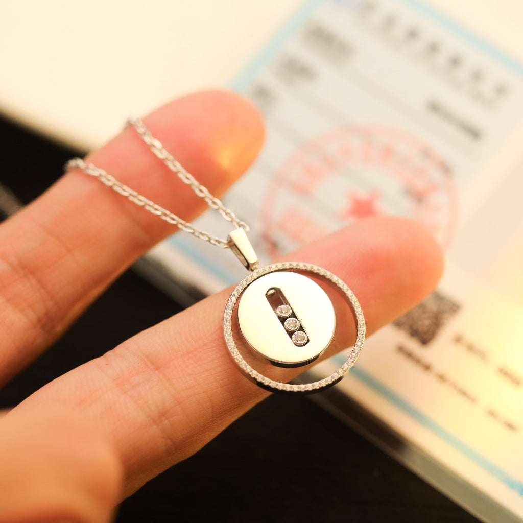 [Solara jewelry]ラッキー ムーブ MM シルバーダイヤモンド ネックレス