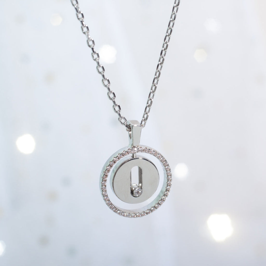 [Solara jewelry]LUCKY MOVE PM HALSKETTE SILBER DIAMANT