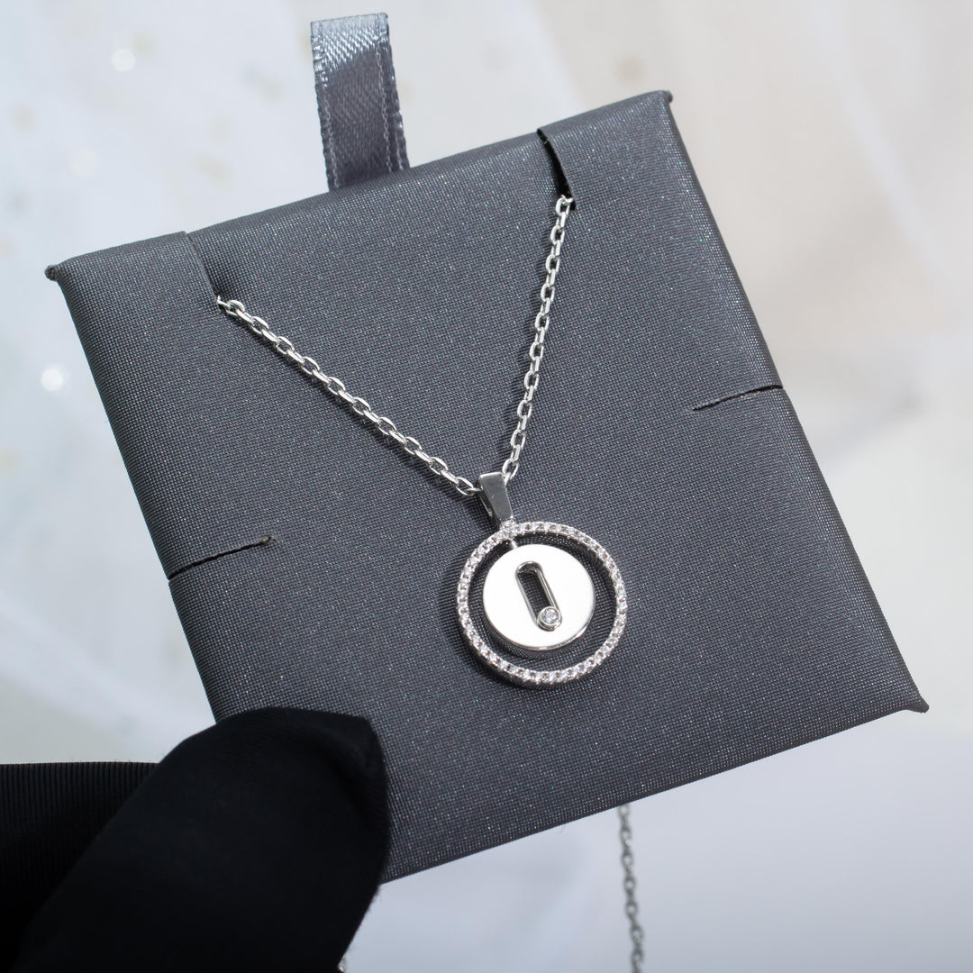 [Solara jewelry]LUCKY MOVE PM HALSKETTE SILBER DIAMANT