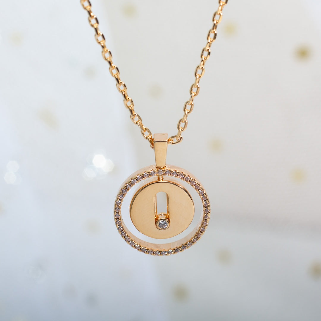 [Solara jewelry]LUCKY MOVE PM HALSKETTE ROSÉGOLD DIAMANT