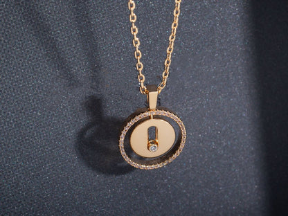 [Solara jewelry]LUCKY MOVE PM HALSKETTE ROSÉGOLD DIAMANT