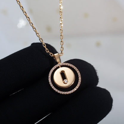 [Solara jewelry]LUCKY MOVE PM HALSKETTE ROSÉGOLD DIAMANT