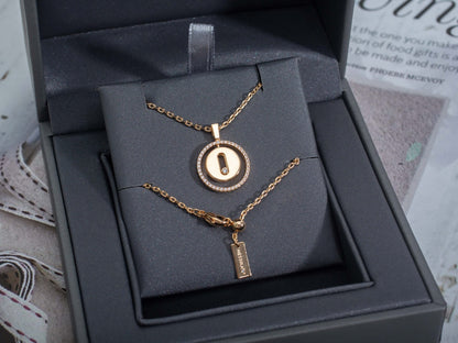 [Solara jewelry]LUCKY MOVE PM HALSKETTE ROSÉGOLD DIAMANT