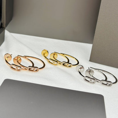 [Solara jewelry]ムーヴ・ウノ PMダイヤモンドフープピアス