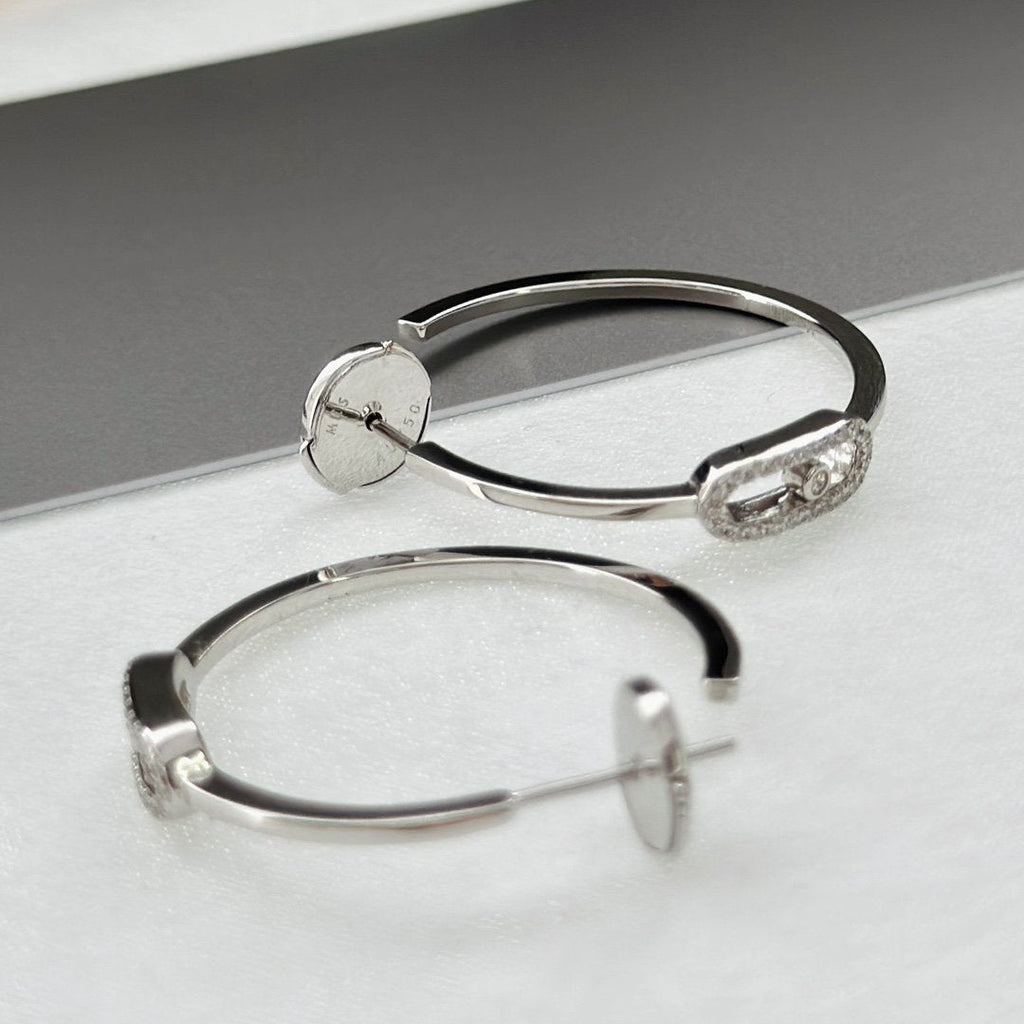 [Solara jewelry]ムーヴ・ウノ PMダイヤモンドフープピアス