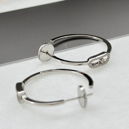 [Solara jewelry]ムーヴ・ウノ PMダイヤモンドフープピアス