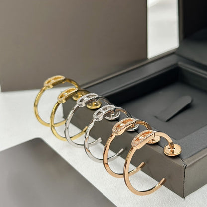 [Solara jewelry]ムーヴ・ウノ PMダイヤモンドフープピアス