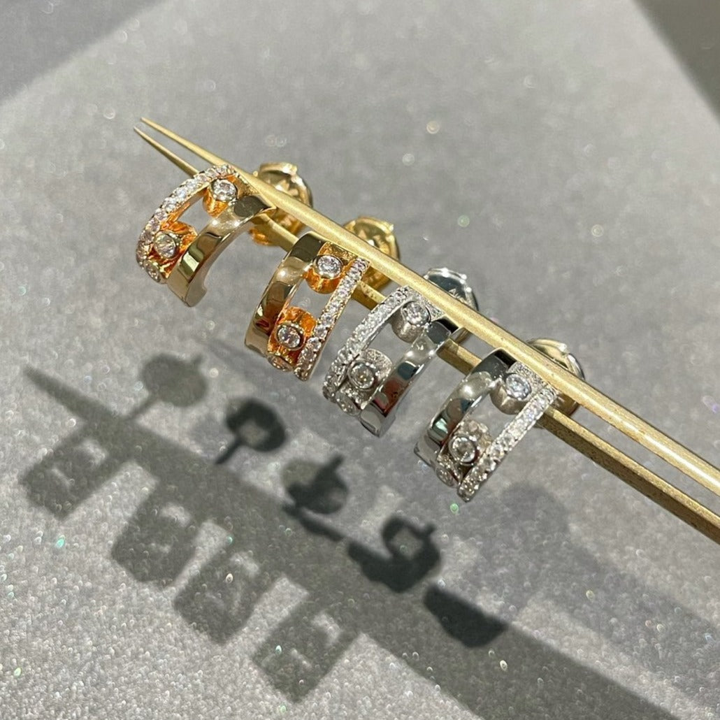 [Solara jewelry]MOVE ROMANE イヤリング ダイヤモンド