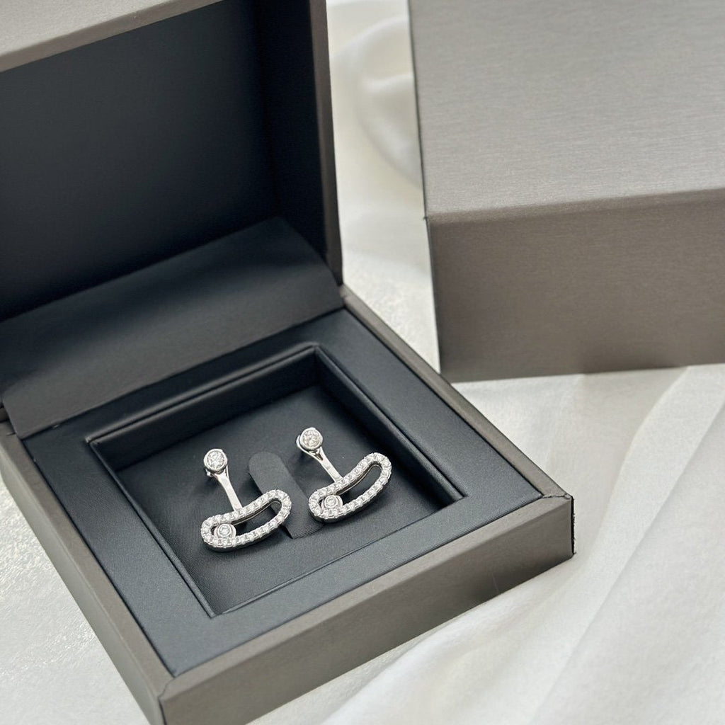 [Solara Schmuck]MOVE UNO SILBERNE DIAMANT-OHRRINGE