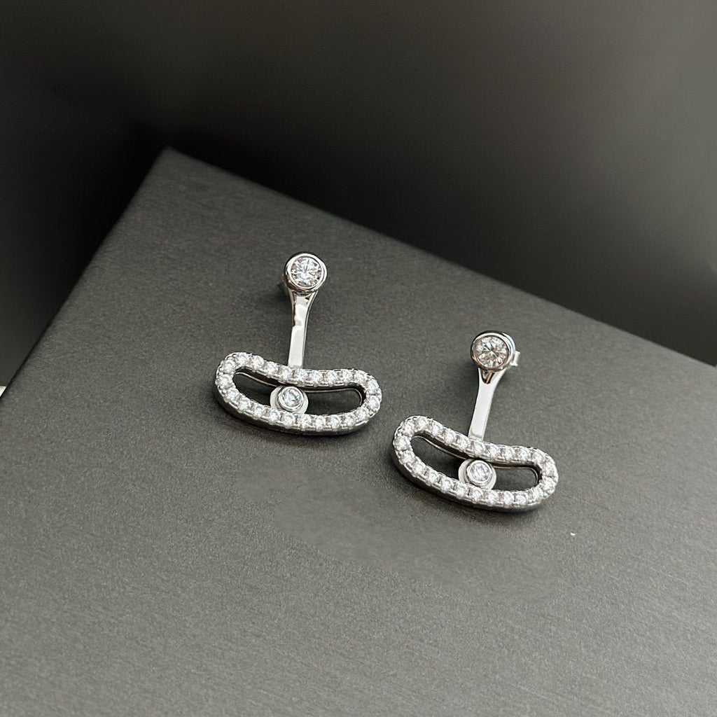 [Solara Schmuck]MOVE UNO SILBERNE DIAMANT-OHRRINGE