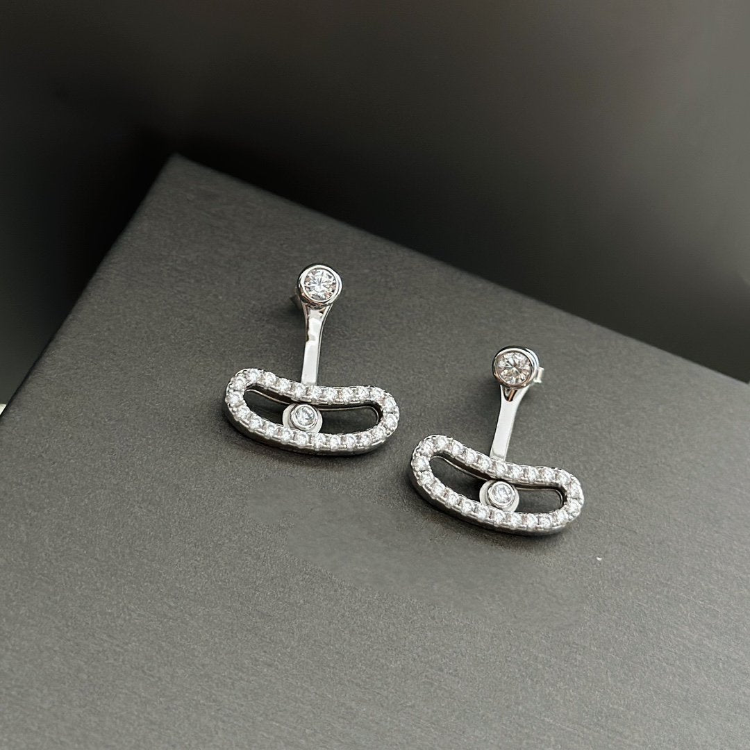 [Solara Schmuck]MOVE UNO SILBERNE DIAMANT-OHRRINGE