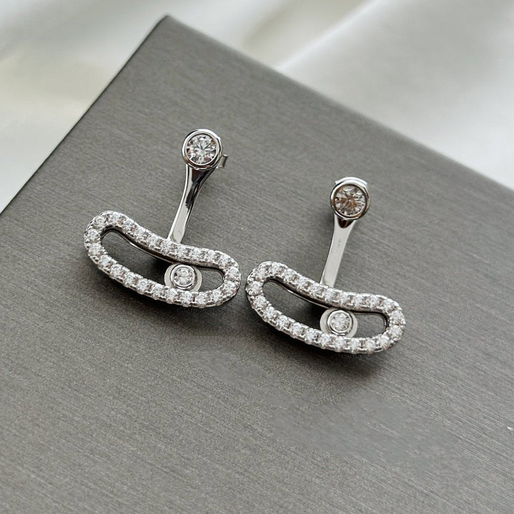 [Solara Schmuck]MOVE UNO SILBERNE DIAMANT-OHRRINGE