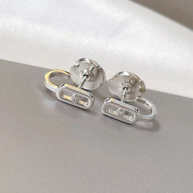 [Solara jewelry]ムーヴ・ウノ クレオール イヤリング ミニ ダイヤモンド