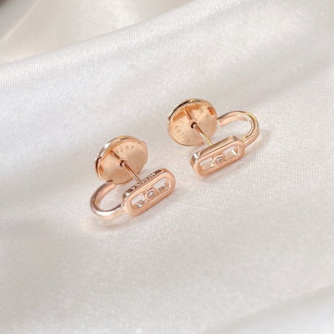 [Solara jewelry]ムーヴ・ウノ クレオール イヤリング ミニ ダイヤモンド