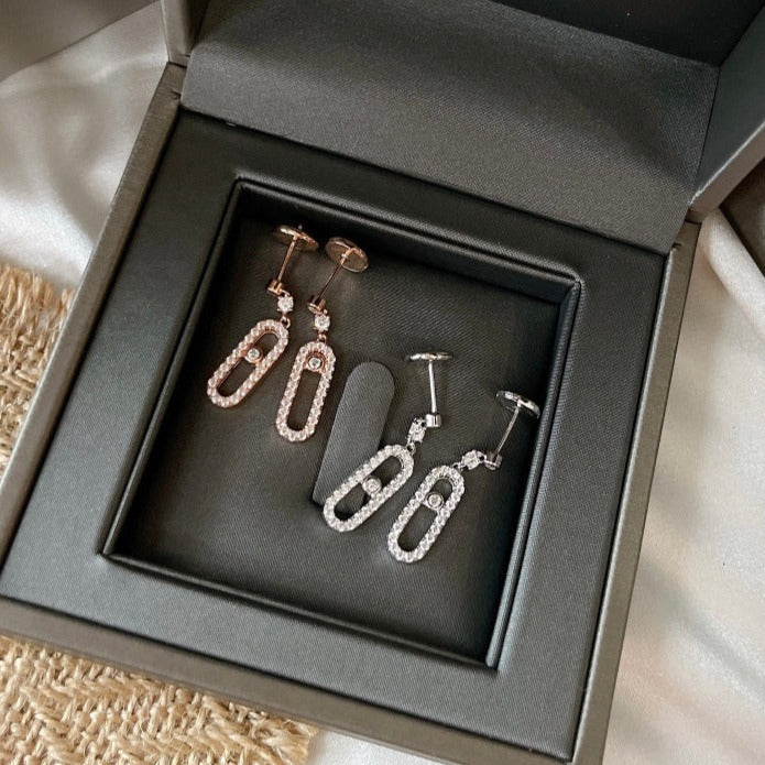 [Solara jewelry]ムーヴウノ ダイヤモンド ドルムーズ イヤリング