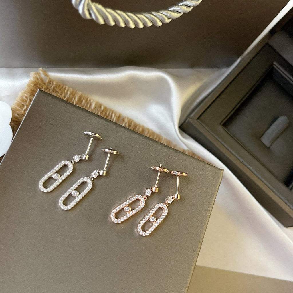 [Solara jewelry]ムーヴウノ ダイヤモンド ドルムーズ イヤリング