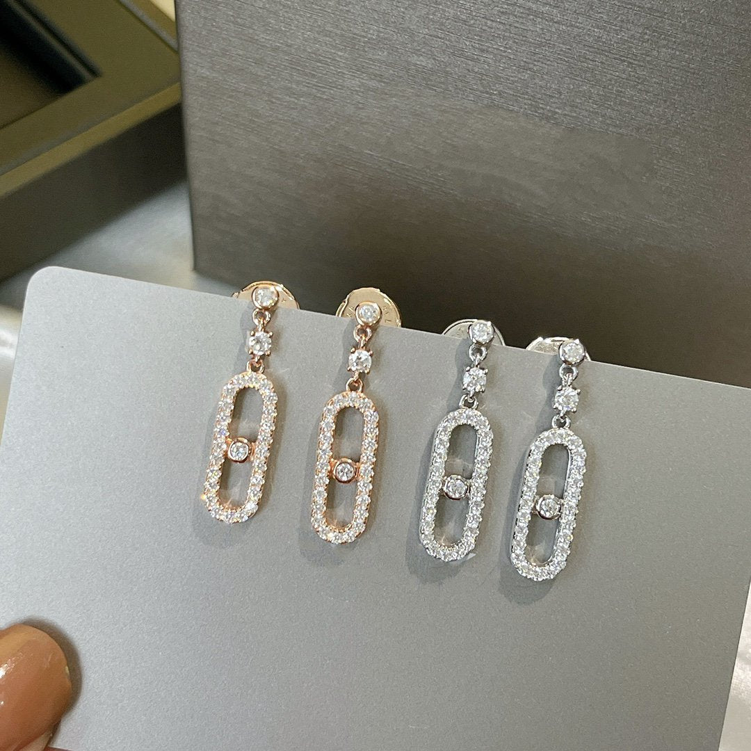 [Solara jewelry]ムーヴウノ ダイヤモンド ドルムーズ イヤリング